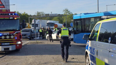 Efter olyckan vid Nösnäs - Polisen kontrollerade väjningsplikten
