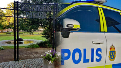 Misshandel i Kulturhusparken - Polis på plats
