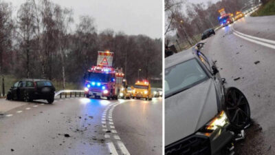 Trafikolycka på länsväg 169 - Långa köer