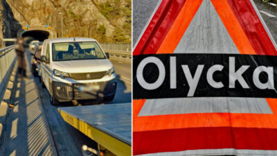 Trafikolycka på Källösundsbron
