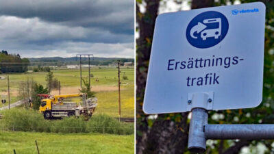 Elfel stoppar tågen på Bohusbanan