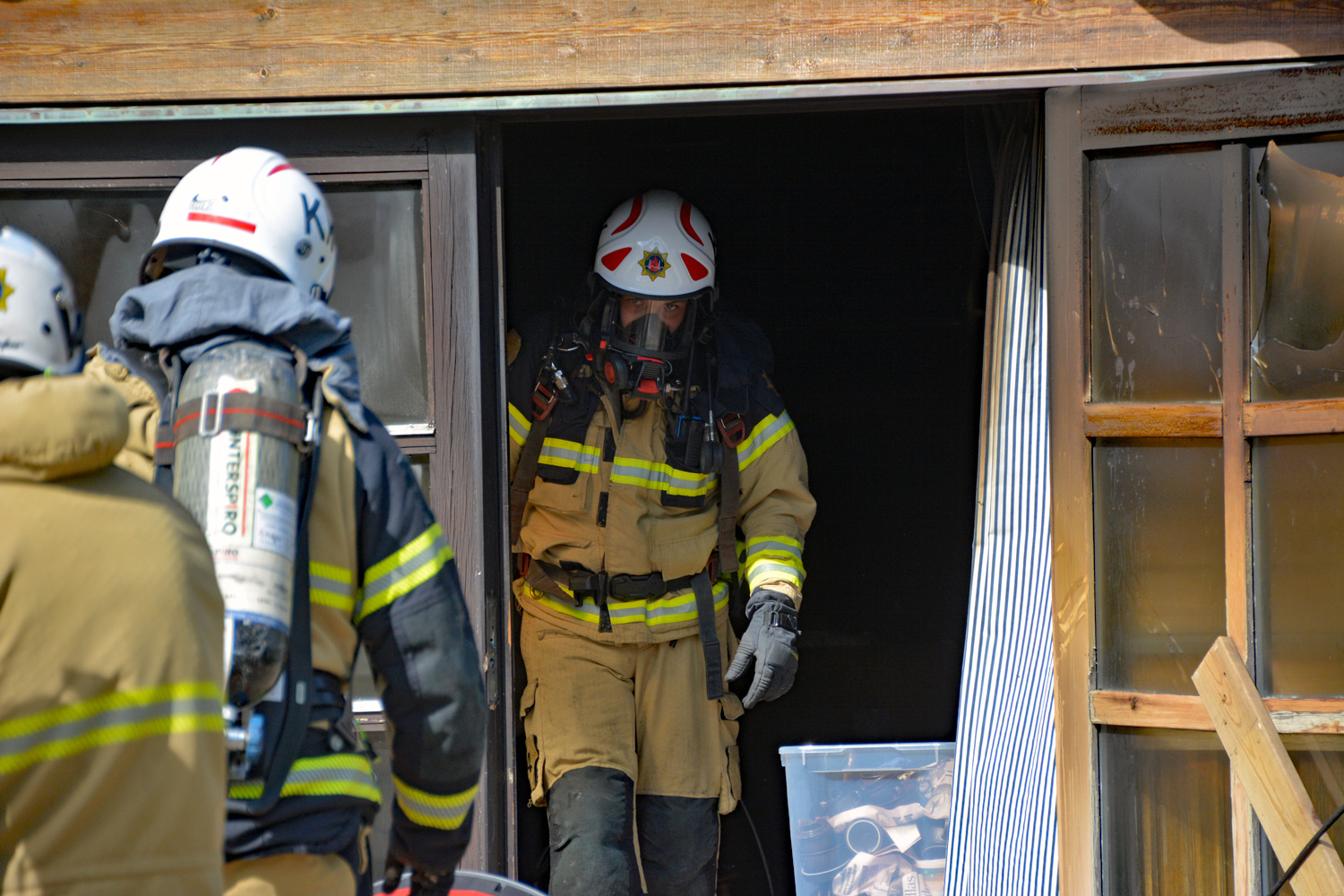 Brand i garage på Tjörn