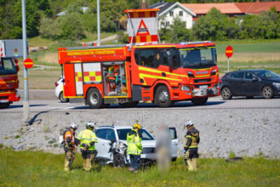 Trafikolycka på Stora Högamotet