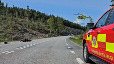 Allvarliga olycka på länsväg 160