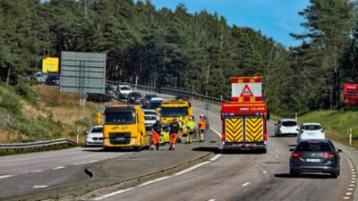 Trafikolycka vid Myggenäs korsväg