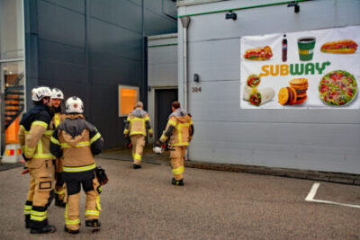 Larm om brand på Subway - Rökutveckling från diskmaskin