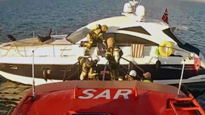 Brand i båt på Käringön - Fyra till sjukhus