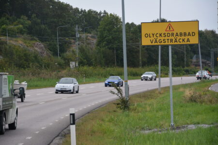 lv160 olycksdrabbad vägsträcka