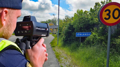 Trafikkontroll i Jörlanda - Med positivt resultat