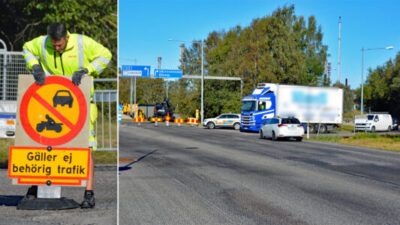Stängd plankorsning skapar trafikkaos - Väg fick stängas av