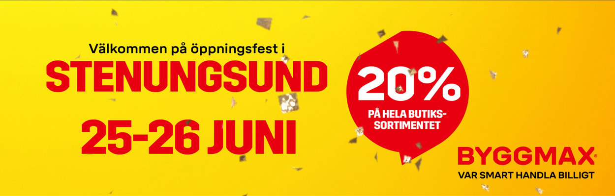 Byggmax –  Välkommen på öppningsfest!
