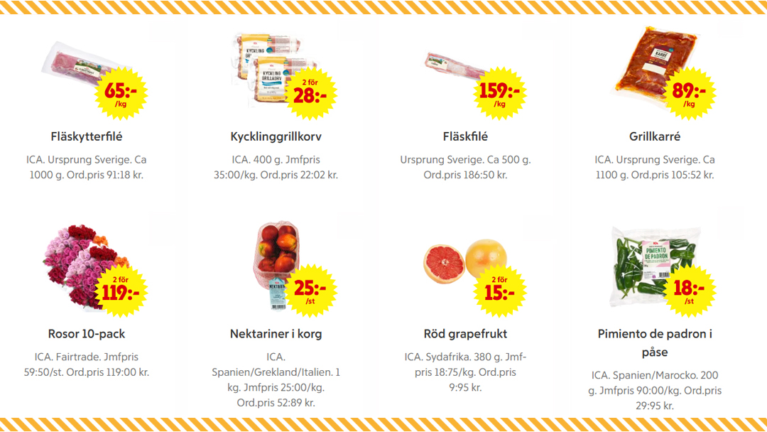 ICA Stenungshallen – Veckans erbjudande